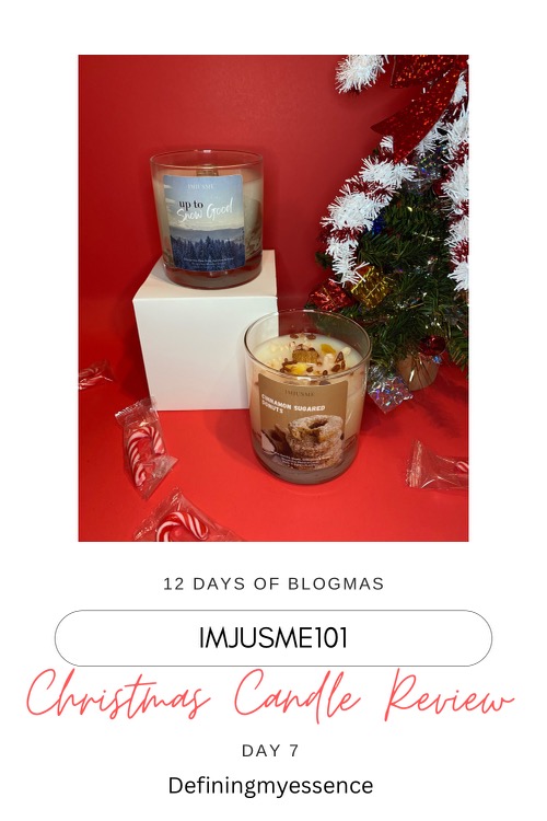 7/12 Days Of Blogmas: IMJUSME101 Christmas Candles Review