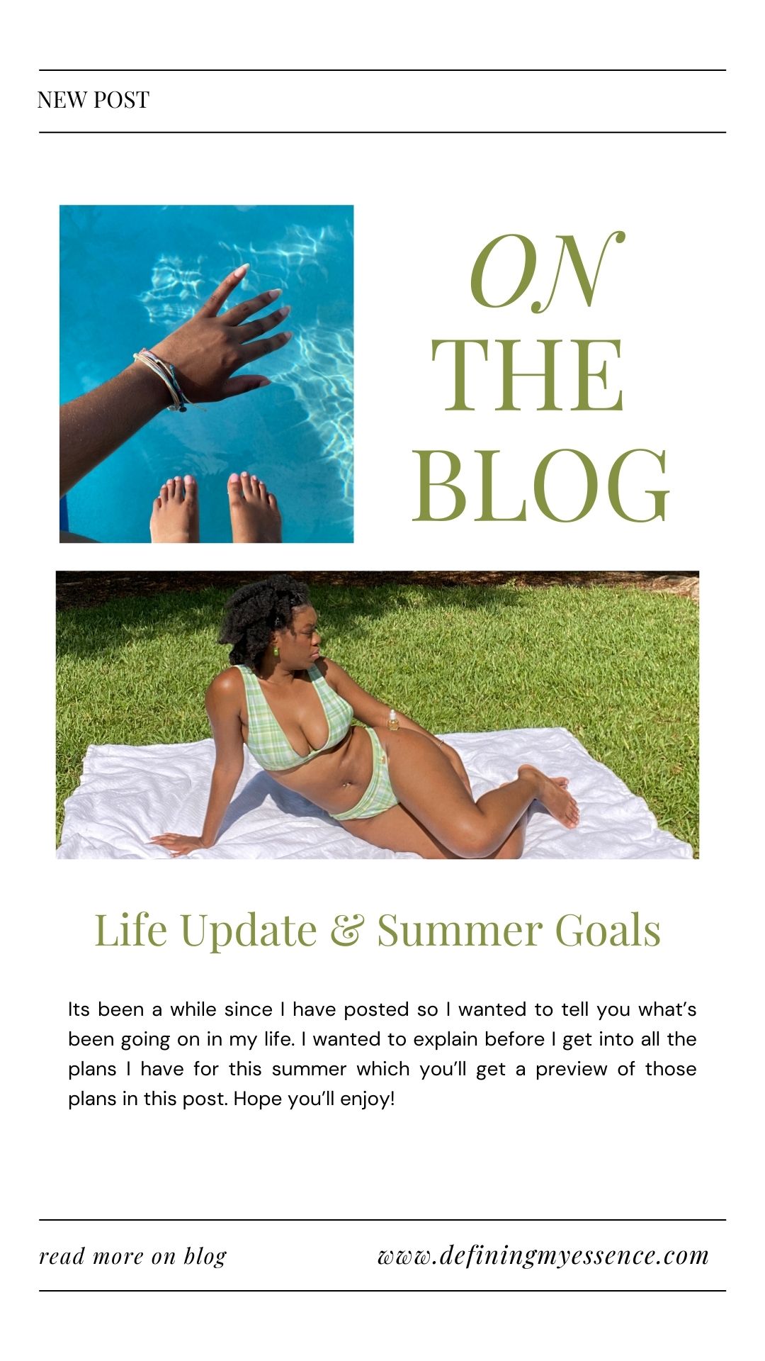 Life Update & Summer Goals