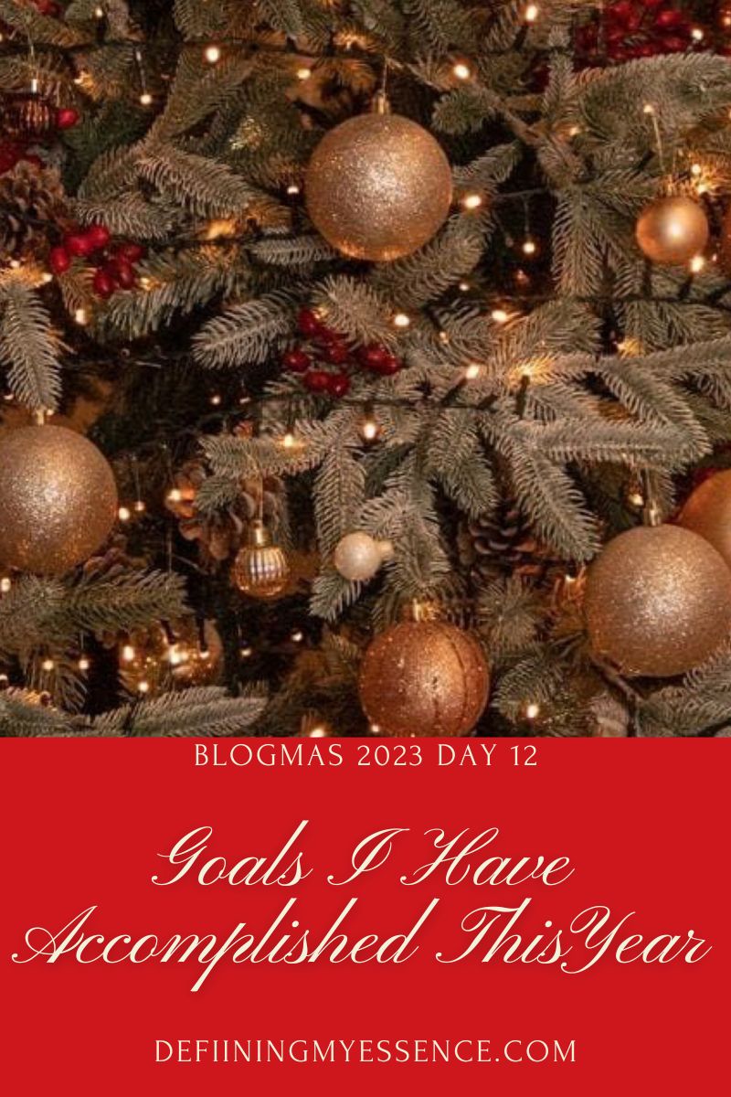 Goals I Have Accomplished This Year: Blogmas 2023 Day 12